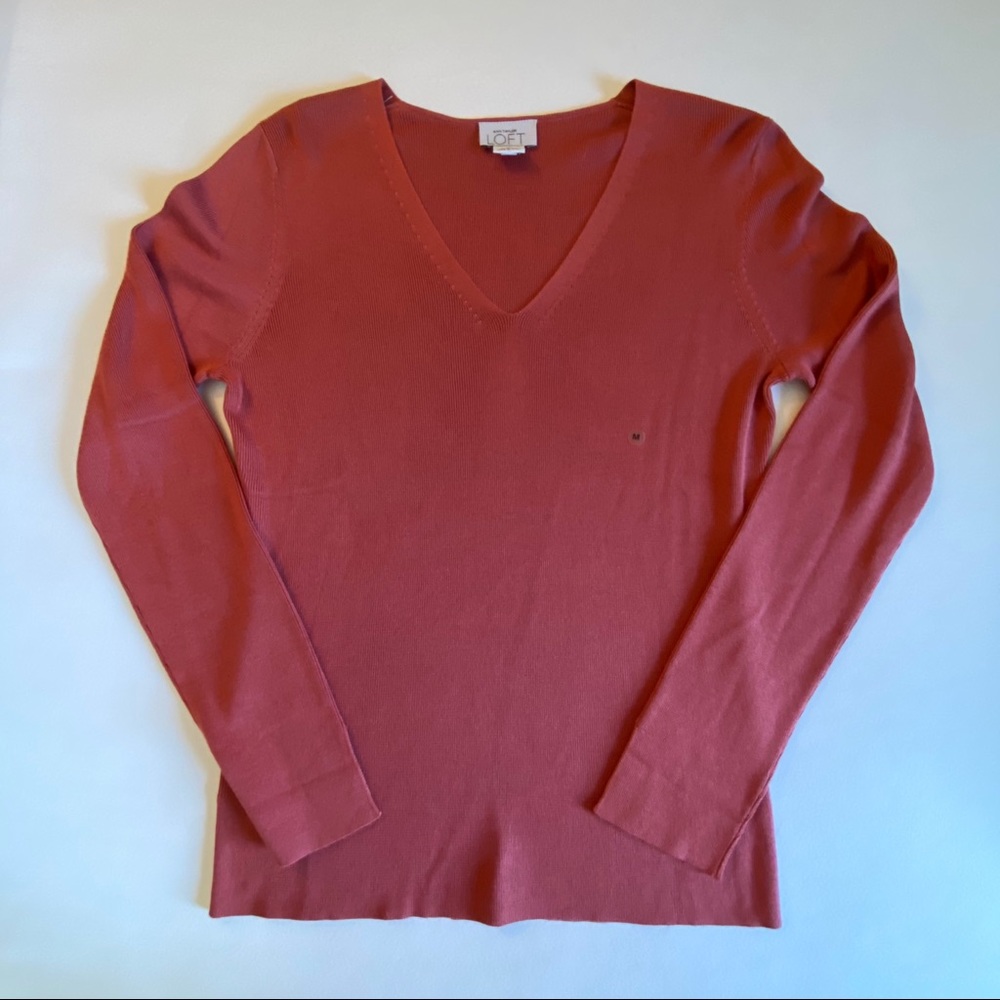 Ann Taylor LOFT Pink Knit Top